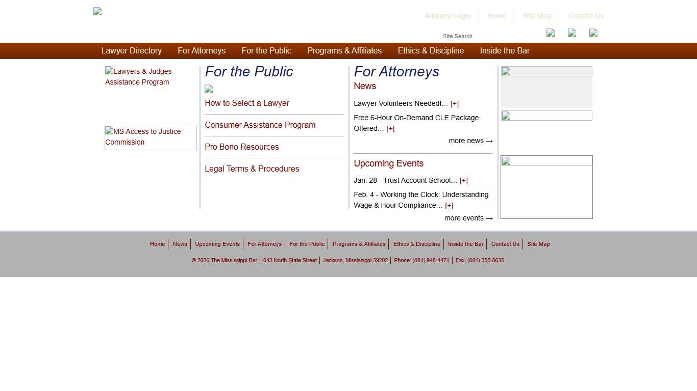 The Mississippi Bar :: Home